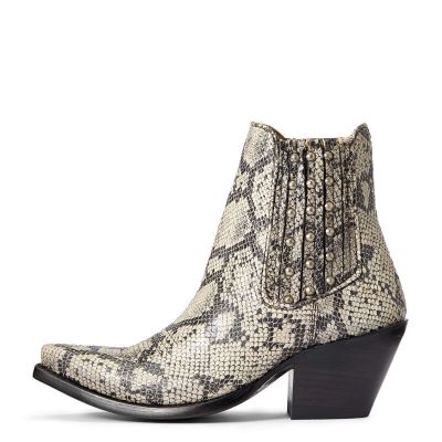 Ariat Western: Eclipse Botas Western Mujer - Negras Blancas Serpent (METSV3452)